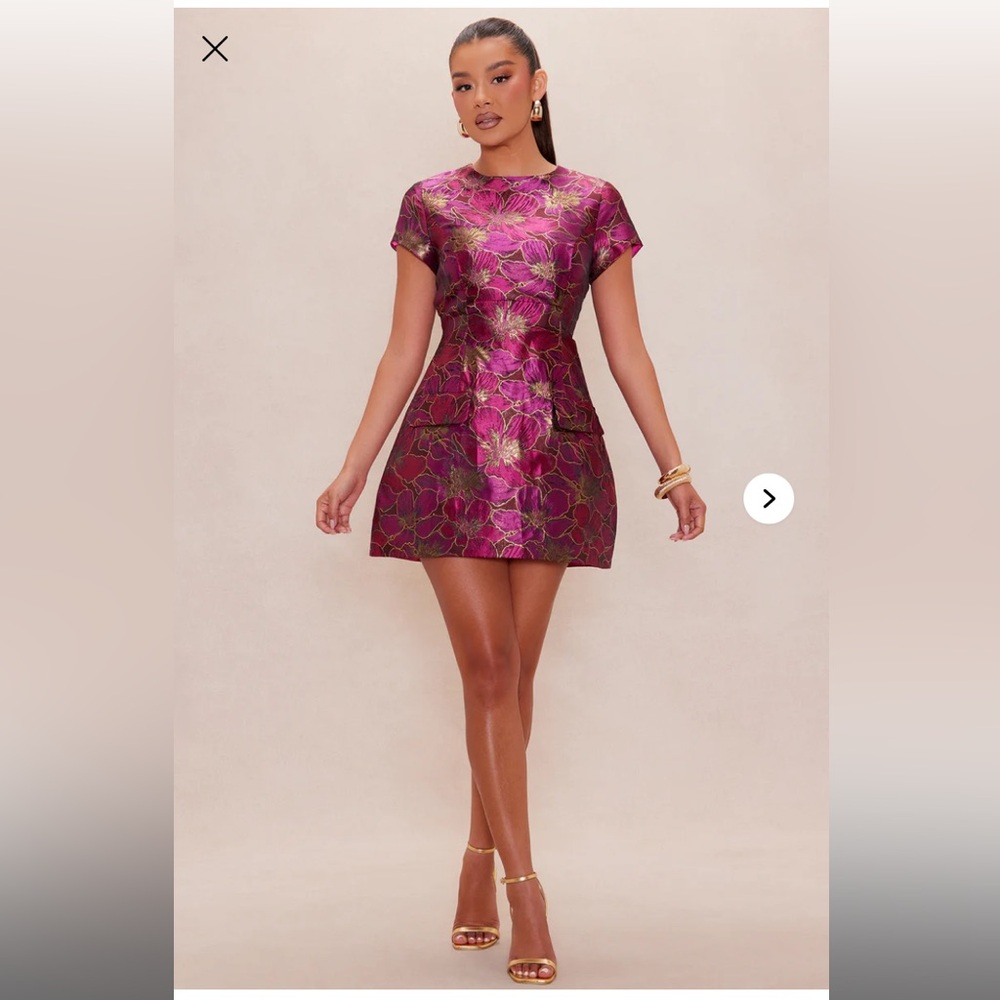 Jacquard Mini Dress